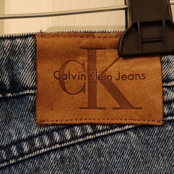 Calvin Klein Jeans Mini Denim Jean Skirt, Size Medium Wash Blue, 100% Cotton - Picture 7 of 10